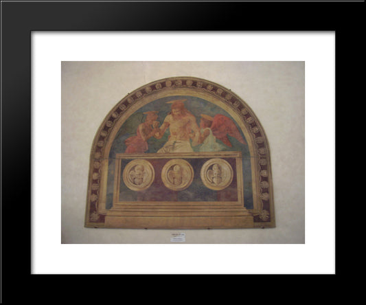 Resurrection 20x24 Black Modern Wood Framed Art Print Poster by Castagno, Andrea del