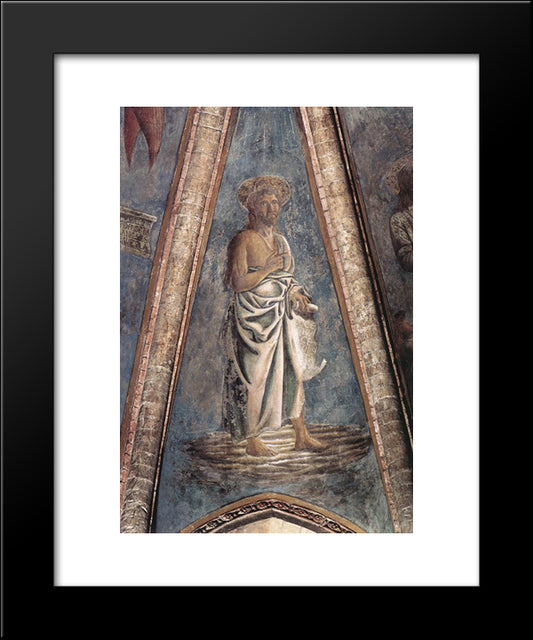 St. John The Baptist 20x24 Black Modern Wood Framed Art Print Poster by Castagno, Andrea del