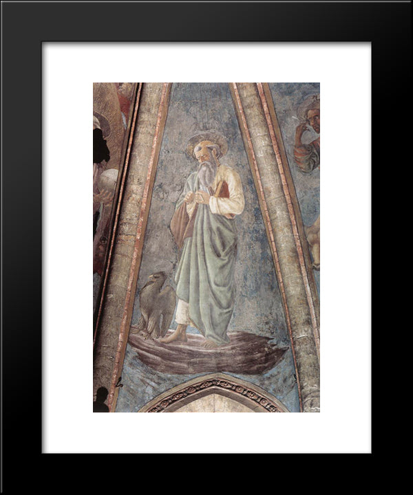 St. John The Evangelist 20x24 Black Modern Wood Framed Art Print Poster by Castagno, Andrea del