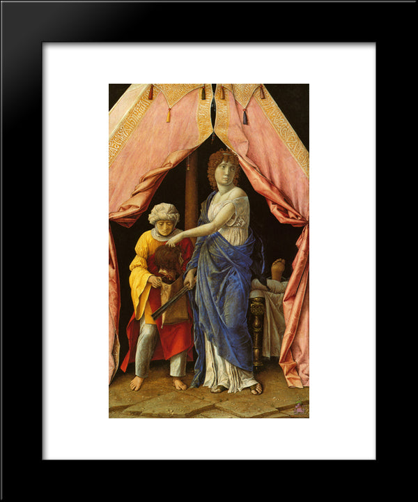 Judith 20x24 Black Modern Wood Framed Art Print Poster by Mantegna, Andrea