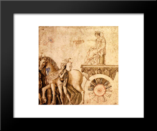 Julius Caesar On His Triumphal Car 20x24 Black Modern Wood Framed Art Print Poster by Mantegna, Andrea