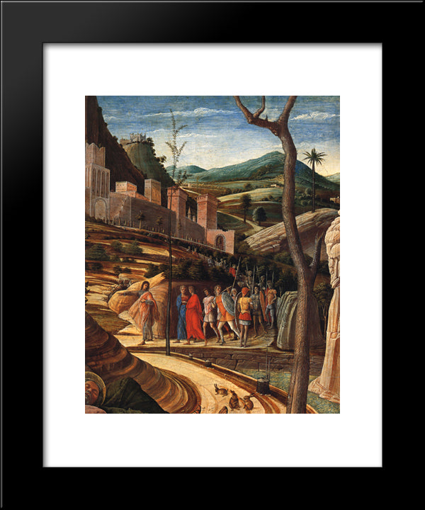 The Agony In The Garden 20x24 Black Modern Wood Framed Art Print Poster by Mantegna, Andrea