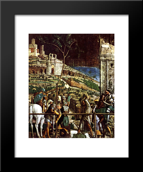The Martyrdom Of St. Jacques 20x24 Black Modern Wood Framed Art Print Poster by Mantegna, Andrea