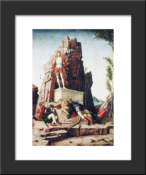 The Resurrection 20x24 Black Modern Wood Framed Art Print Poster by Mantegna, Andrea