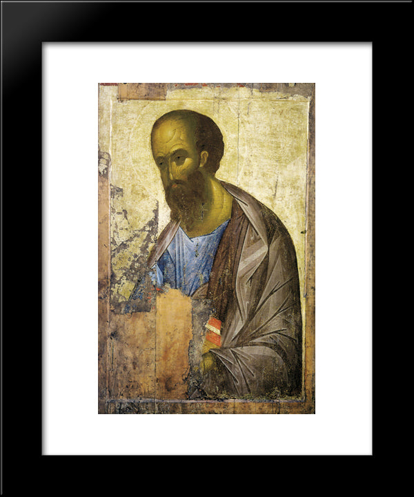 Apostle Paul 20x24 Black Modern Wood Framed Art Print Poster by Rublev, Andrei