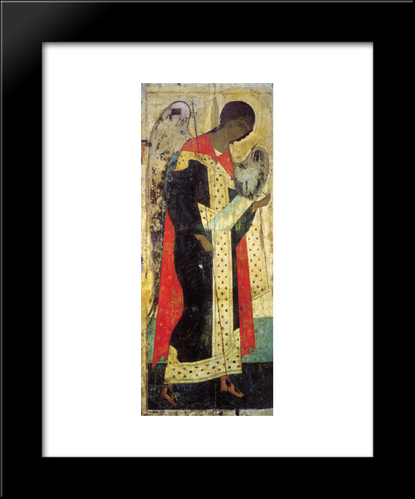 Archangel Michael 20x24 Black Modern Wood Framed Art Print Poster by Rublev, Andrei