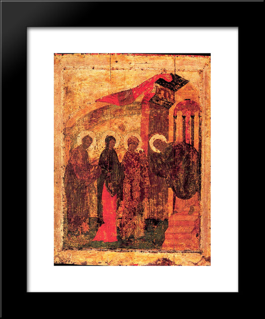 Presentation Of Jesus At The Temple 20x24 Black Modern Wood Framed Art Print Poster by Rublev, Andrei