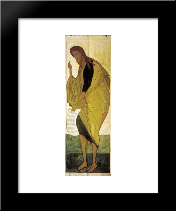 Saint John The Baptist 20x24 Black Modern Wood Framed Art Print Poster by Rublev, Andrei