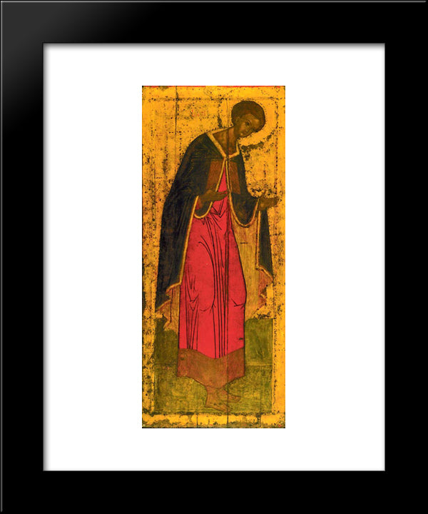 St. Demetrius Of Thessalonica 20x24 Black Modern Wood Framed Art Print Poster by Rublev, Andrei