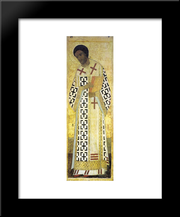 St. John Chrysostom 20x24 Black Modern Wood Framed Art Print Poster by Rublev, Andrei