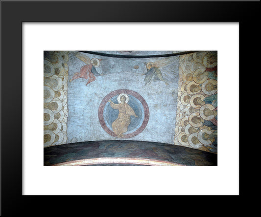 The Last Judgement Jesus Christ 20x24 Black Modern Wood Framed Art Print Poster by Rublev, Andrei