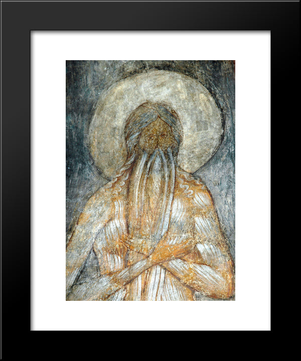 The Last Judgement Macarius Of Egypt 20x24 Black Modern Wood Framed Art Print Poster by Rublev, Andrei