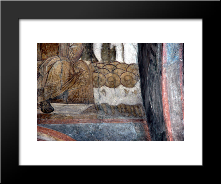 The Last Judgement The Souls Of Righteous 20x24 Black Modern Wood Framed Art Print Poster by Rublev, Andrei