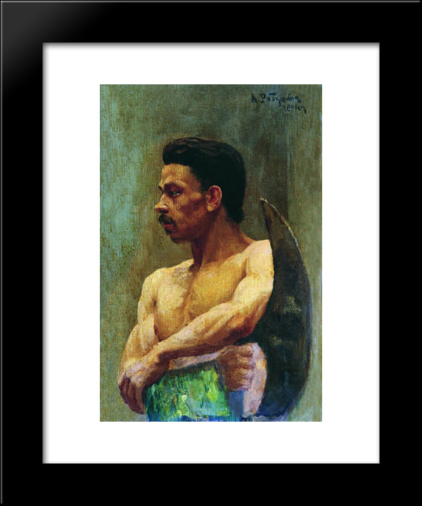 Beginner 20x24 Black Modern Wood Framed Art Print Poster by Ryabushkin, Andrei