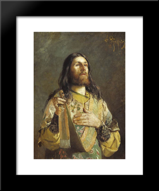 Deacon 20x24 Black Modern Wood Framed Art Print Poster by Ryabushkin, Andrei