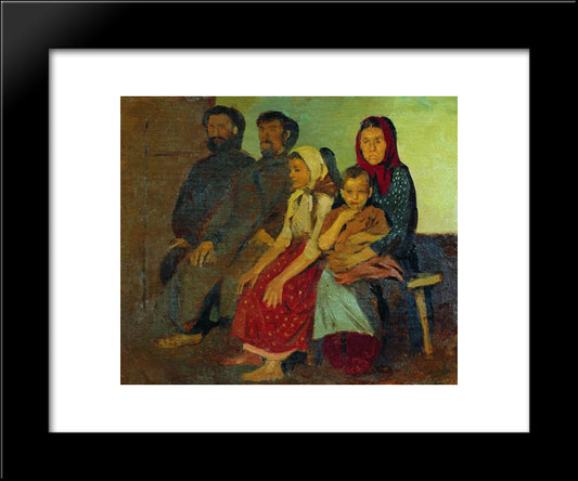 Waiting For Newlyweds From The Wedding In The Novgorod Province 20x24 Black Modern Wood Framed Art Print Poster by Ryabushkin, Andrei