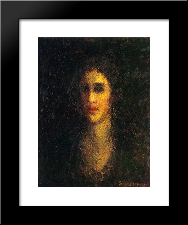 Desdemona 20x24 Black Modern Wood Framed Art Print Poster by Santa Maria, Andres de