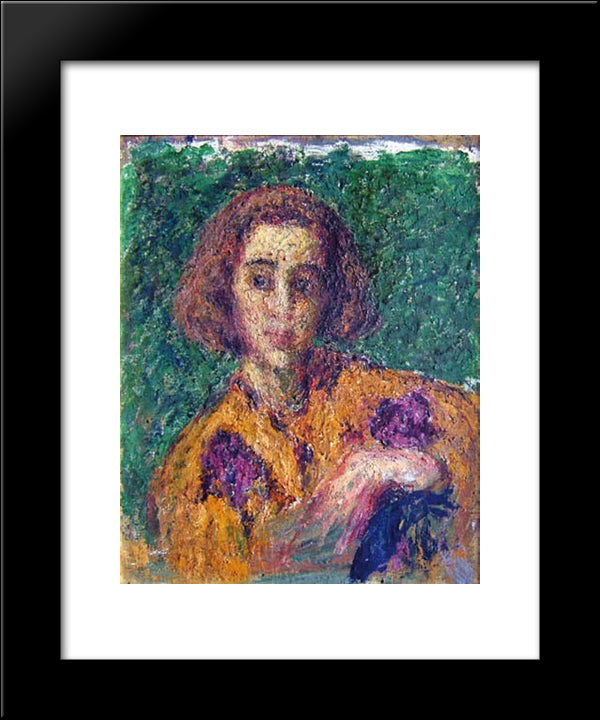 Estudio De Joven 20x24 Black Modern Wood Framed Art Print Poster by Santa Maria, Andres de