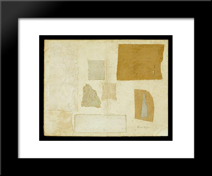Gray Collage 20x24 Black Modern Wood Framed Art Print Poster by Ryan, Anne