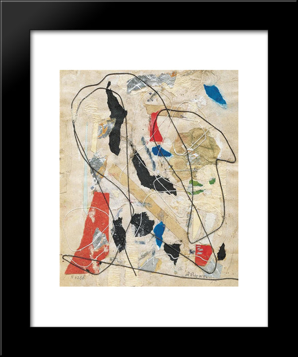 Number 236 20x24 Black Modern Wood Framed Art Print Poster by Ryan, Anne