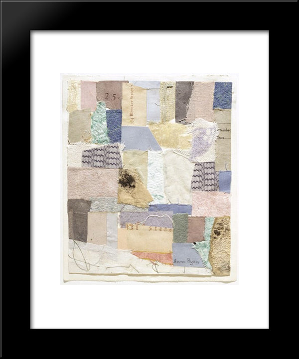 Number 334 20x24 Black Modern Wood Framed Art Print Poster by Ryan, Anne