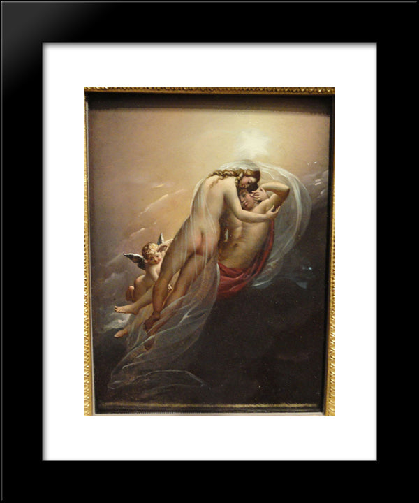 Aurora And Cephalus 20x24 Black Modern Wood Framed Art Print Poster by Girodet, Anne Louis