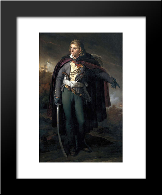 Jacques Cathelineau (1759-1793), Generalissime Vendeen 20x24 Black Modern Wood Framed Art Print Poster by Girodet, Anne Louis