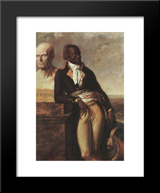 Portrait Of Jean-Baptiste Belley 20x24 Black Modern Wood Framed Art Print Poster by Girodet, Anne Louis