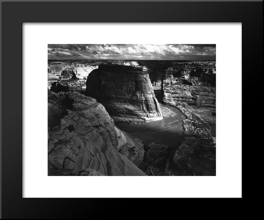 Canyon De Chelly 20x24 Black Modern Wood Framed Art Print Poster by Adams, Ansel