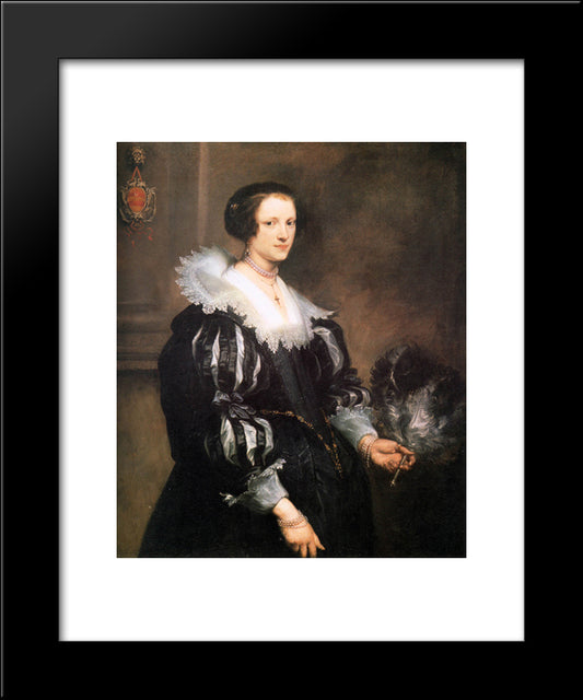 Anna Wake 20x24 Black Modern Wood Framed Art Print Poster by van Dyck, Anthony