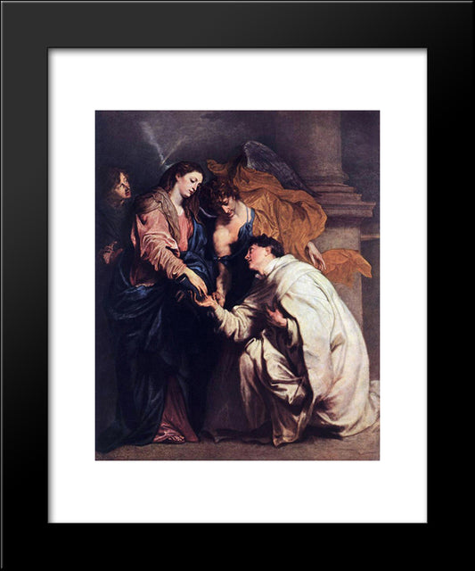 Blessed Joseph Hermann 20x24 Black Modern Wood Framed Art Print Poster by van Dyck, Anthony