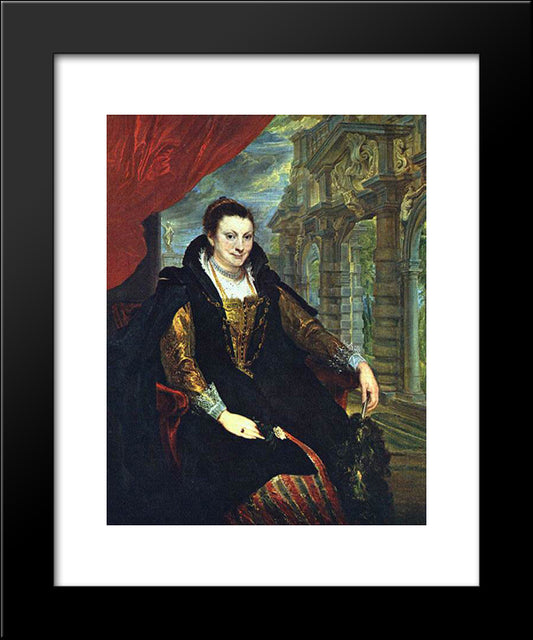 Isabella Brandt 20x24 Black Modern Wood Framed Art Print Poster by van Dyck, Anthony