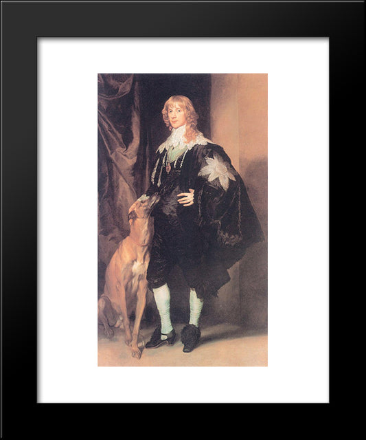 James Stuart, Duke Of Lennox And Richmond 20x24 Black Modern Wood Framed Art Print Poster by van Dyck, Anthony