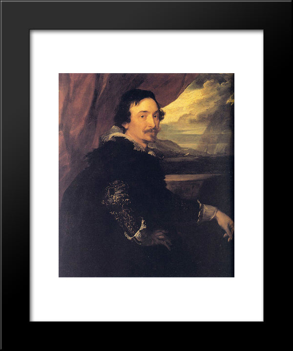 Lucas Van Uffelen 20x24 Black Modern Wood Framed Art Print Poster by van Dyck, Anthony