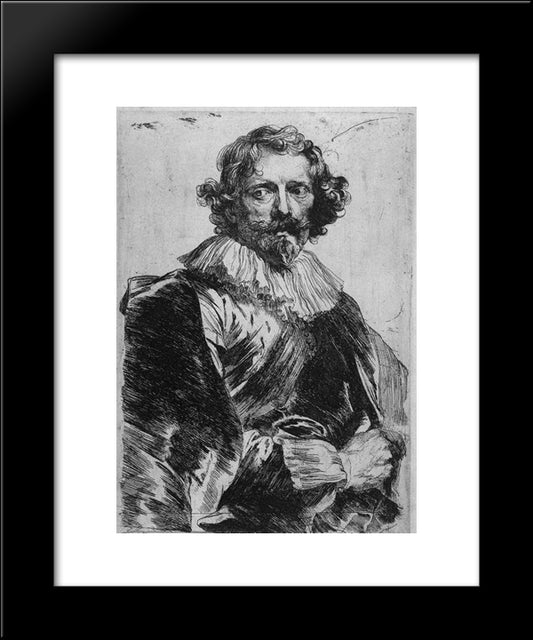 Lucas Vorsterman 20x24 Black Modern Wood Framed Art Print Poster by van Dyck, Anthony