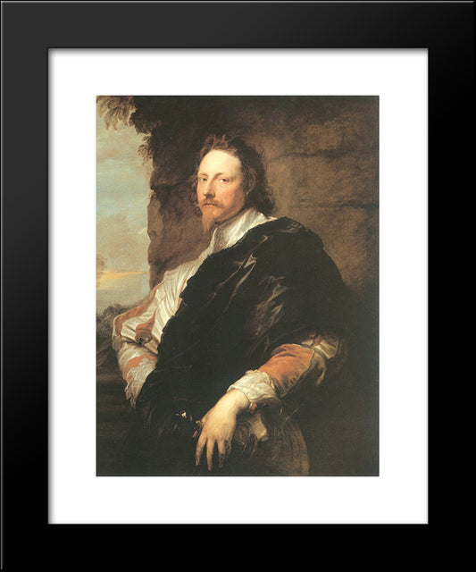 Nicholas Lanier 20x24 Black Modern Wood Framed Art Print Poster by van Dyck, Anthony