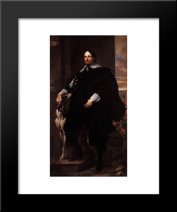 Philippe Le Roy 20x24 Black Modern Wood Framed Art Print Poster by van Dyck, Anthony