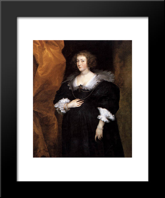 Portrait Of A Lady 20x24 Black Modern Wood Framed Art Print Poster by van Dyck, Anthony