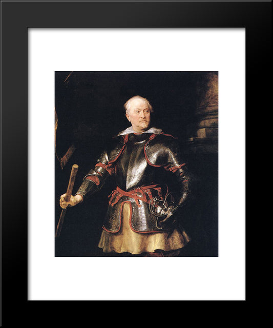 Portrait Of A Member Of The Balbi Family 20x24 Black Modern Wood Framed Art Print Poster by van Dyck, Anthony