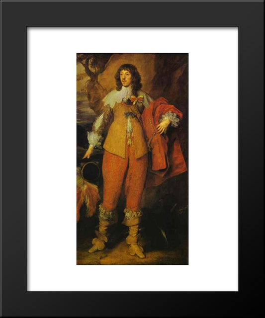 Portrait Of Henri Ii De Lorraine, Duc De Guise 20x24 Black Modern Wood Framed Art Print Poster by van Dyck, Anthony