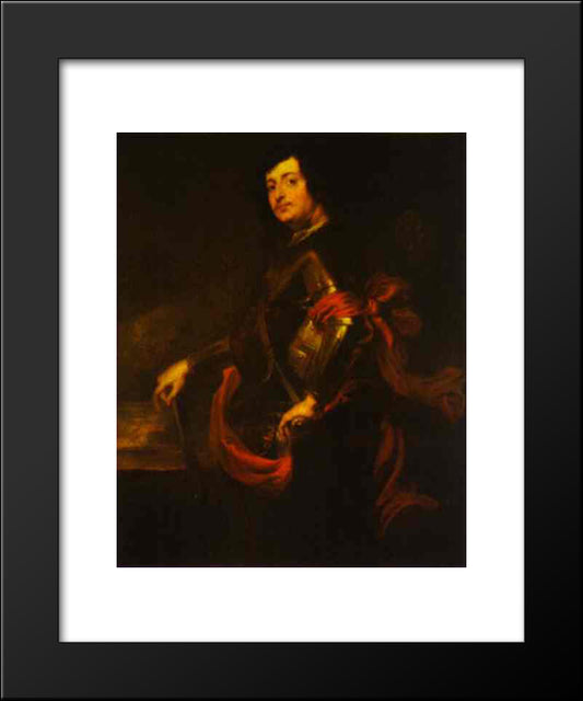 Portrait Of The Prefect Raphael Racius 20x24 Black Modern Wood Framed Art Print Poster by van Dyck, Anthony