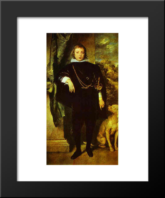 Prince Rupert Von Der Pfalz 20x24 Black Modern Wood Framed Art Print Poster by van Dyck, Anthony