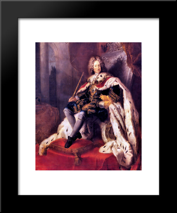 Frederik I Of Prussia 20x24 Black Modern Wood Framed Art Print Poster by Pesne, Antoine