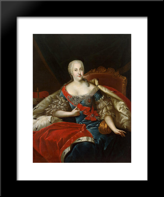 Johanna Holstein Gottorp 20x24 Black Modern Wood Framed Art Print Poster by Pesne, Antoine