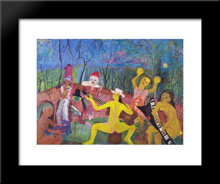 La Opera 20x24 Black Modern Wood Framed Art Print Poster by Raphael, Antonietta
