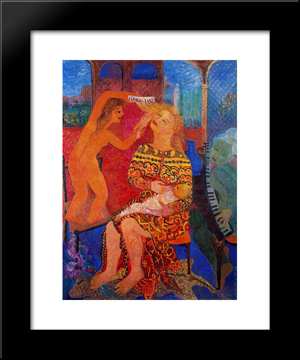Unknown Title 20x24 Black Modern Wood Framed Art Print Poster by Raphael, Antonietta