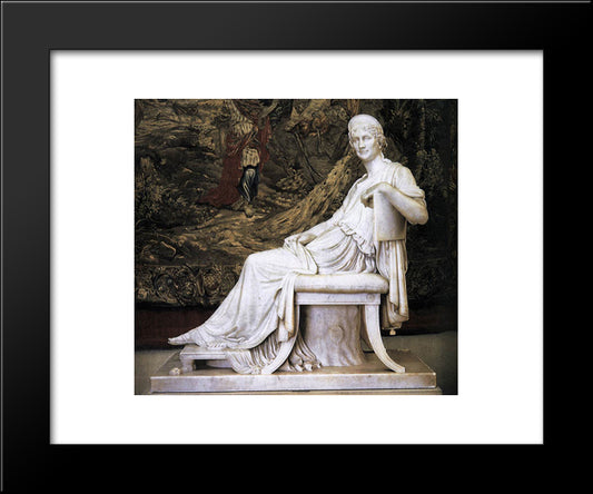 Letizia Ramolino Bonaparte 20x24 Black Modern Wood Framed Art Print Poster by Canova, Antonio