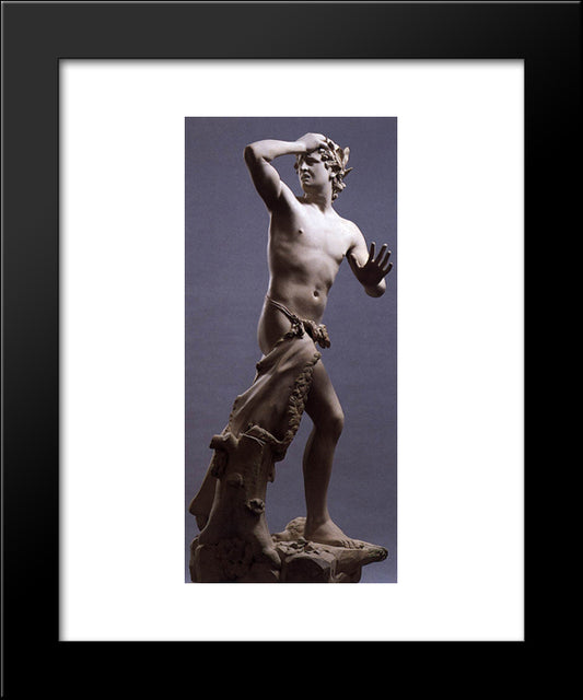 Orpheus 20x24 Black Modern Wood Framed Art Print Poster by Canova, Antonio