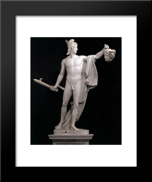 Perseus With The Head Of Medusa 20x24 Black Modern Wood Framed Art Print Poster by Canova, Antonio