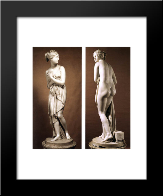 Venus Italica 20x24 Black Modern Wood Framed Art Print Poster by Canova, Antonio